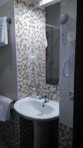 Koupelna v ubytování Hotel Chopin