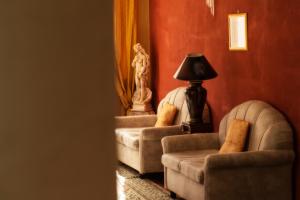 Posezení v ubytování Grand Hotel Osman Ristorante il Danubio