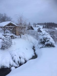 Apartmán Filipovice s letní terasou v zime