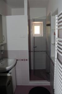 Kúpeľňa v ubytovaní Arany Szőlő Wellness Apartmanház