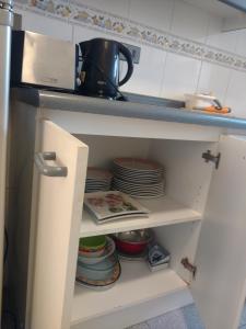 Η κουζίνα ή μικρή κουζίνα στο Departamento Mantagua