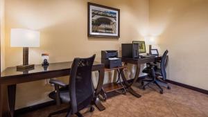 TV a/nebo společenská místnost v ubytování Best Western Windsor Pointe Hotel & Suites-Frost Bank Center