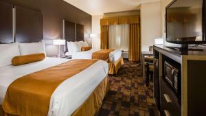 Postel nebo postele na pokoji v ubytování Best Western Windsor Pointe Hotel & Suites-Frost Bank Center