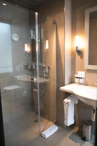 Koupelna v ubytování Hotel Metropol