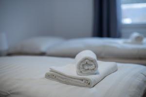 Postel nebo postele na pokoji v ubytování Apartment Šarka