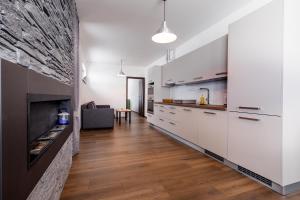 Kuchyň nebo kuchyňský kout v ubytování Bellevue Keilberg Exclusive