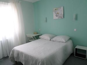 Postel nebo postele na pokoji v ubytování Hôtel du Littoral