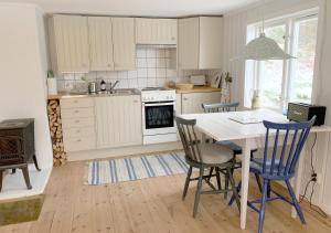 A kitchen or kitchenette at 18th century farm cottage