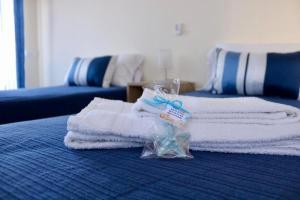 Postel nebo postele na pokoji v ubytování Central apartment-terrace and pool