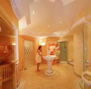 Koupelna v ubytování Landhotel Kolb
