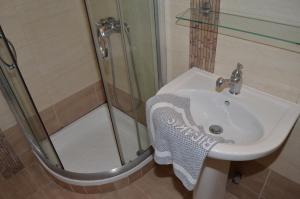 Koupelna v ubytování Hotel Rigakis