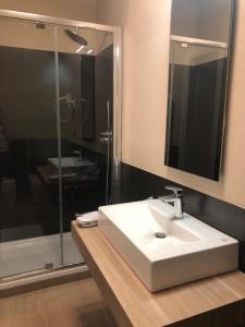 Koupelna v ubytování Albergo Tre Pozzi