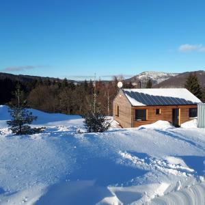 Chata Lesní during the winter
