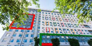 Budova, kde se aparthotel nachází