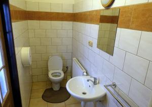 Koupelna v ubytování HOTEL STAŘÍČ