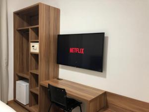 TV a/nebo společenská místnost v ubytování Hotel Matrix