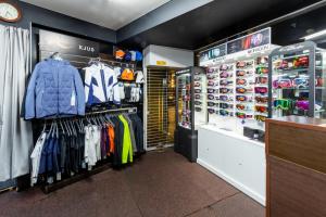 a shop with a lot of clothes on display at The Vale Niseko in Kutchan