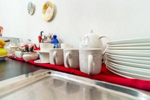 Kuchyň nebo kuchyňský kout v ubytování V Park Hotel