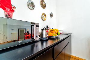 Kuchyň nebo kuchyňský kout v ubytování V Park Hotel