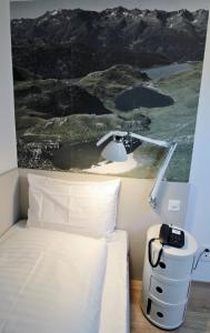 Rúm í herbergi á Hotel & Restaurant Forni
