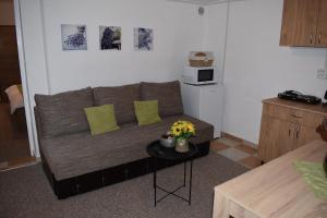 Svetainės erdvė apgyvendinimo įstaigoje Apartament Zimbru