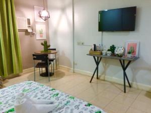 TV a/nebo společenská místnost v ubytování VL Garden Suites