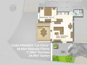 Půdorys ubytování Appartment Pinar