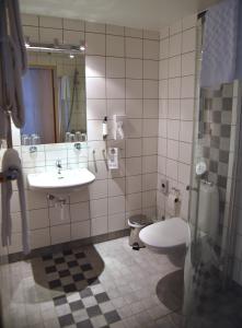 Et badeværelse på Hotell Årjäng