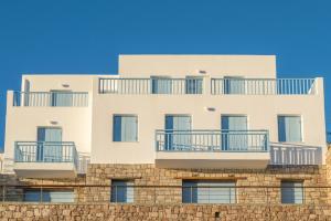 Balkón alebo terasa v ubytovaní il porto di Milos