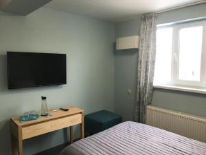 TV a/nebo společenská místnost v ubytování Dudman Hotel