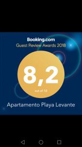a screenshot of the guest review awards on a phone at Apartamento Playa Levante in Benidorm