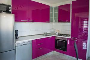 Kuchyň nebo kuchyňský kout v ubytování Apartments Šolta