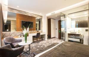 Posezení v ubytování Sky Hotel