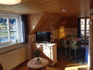 TV a/nebo společenská místnost v ubytování Villa Belvedere
