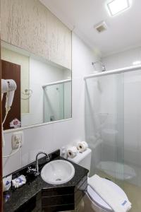 Koupelna v ubytování Hotel Trevita Foz