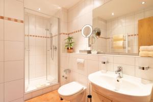 Koupelna v ubytování Landgasthof Bären