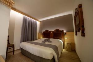 a bedroom with a large bed in a room at Wanderlust B&B in Folgaria