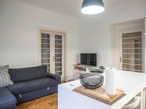 Televízia a/alebo spoločenská miestnosť v ubytovaní Artissimo Apartments