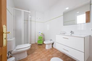 Koupelna v ubytování Apartamentosánchez