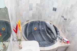 Koupelna v ubytování Hotel La Alondra