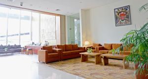 Oleskelutila majoituspaikassa The New Atrium Hotel Yogyakarta