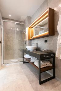 Kylpyhuone majoituspaikassa Palazzo Sovrana