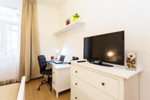 TV a/nebo společenská místnost v ubytování Perunova Apartments