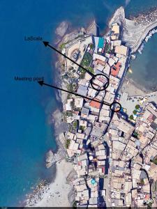 eine Karte der Insel Lisboa in der Unterkunft La Scala in Vernazza