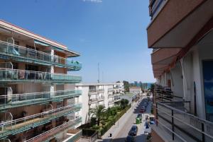 a view of a street from a balcony of a building at Zeus Alexis II in Salou