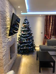 TV a/nebo společenská místnost v ubytování B&B Miramare Suite