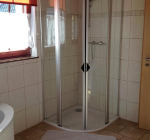 Koupelna v ubytování Haus am Meer