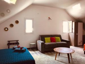 Χώρος καθιστικού στο La Villa Maé