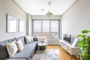 Ruang duduk di JA Suites Madrid