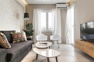 Χώρος καθιστικού στο Modern Design Acropolis Flat